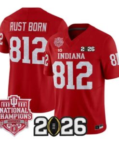 Rust Born Jersey #812 Indiana Hoosiers 2026 Glitter Vapor All Stitched 9 Rust Born Jersey #812 Indiana Hoosiers 2026 Glitter Vapor All Stitched by My Store NCAA Football Jerseys