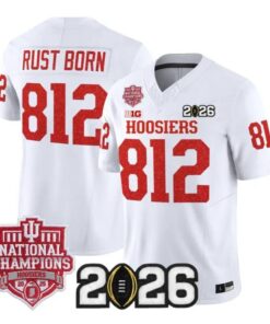Rust Born Jersey #812 Indiana Hoosiers 2026 Glitter Vapor All Stitched 10 Rust Born Jersey #812 Indiana Hoosiers 2026 Glitter Vapor All Stitched by My Store NCAA Football Jerseys