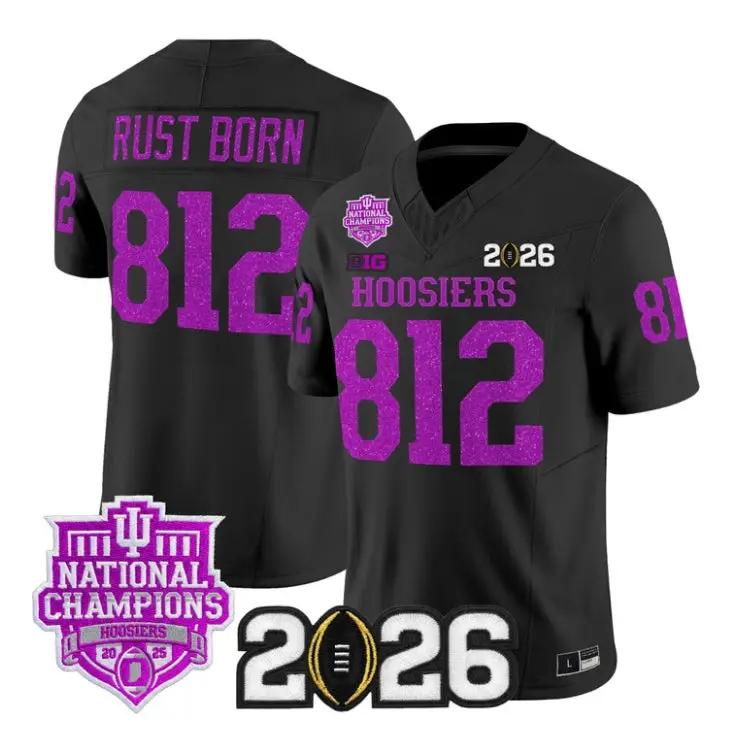 Rust Born Jersey #812 Indiana Hoosiers 2026 Glitter Vapor All Stitched 1 Rust Born Jersey #812 Indiana Hoosiers 2026 Glitter Vapor All Stitched by My Store NCAA Football Jerseys