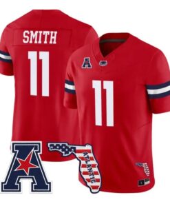 Rusty Smith Jersey #11 Florida Atlantic Owls 2026 Florida Patch Stitched by My Store NCAA Football Jerseys