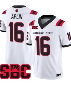 Ryan Aplin Jersey #16 Arkansas State Red Wolves 2026 Stitched 6 Ryan Aplin Jersey #16 Arkansas State Red Wolves 2026 Stitched by My Store NCAA Football Jerseys