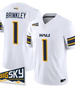 Shoes Brinkley Jersey #1 Northern Arizona Lumberjacks 2026 Vapor Stitched by My Store NCAA Football Jerseys