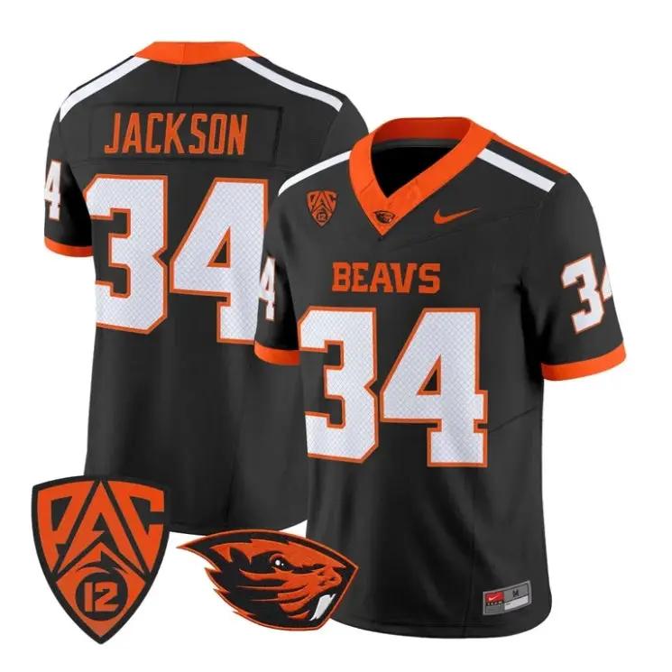 Steven Jackson Jersey #34 Oregon State Beavers 2026 Vapor Stitched 2 Steven Jackson Jersey #34 Oregon State Beavers 2026 Vapor Stitched by My Store NCAA Football Jerseys