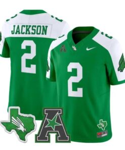 Tayven Jackson Jersey #2 North Texas Mean Green 2026 Vapor Stitched by My Store NCAA Football Jerseys