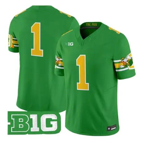 Team Jersey #1 Oregon Ducks Mighty Oregon 1984 Throwback Stitched Green 1 Team Jersey #1 Oregon Ducks Mighty Oregon 1984 Throwback Stitched Green by My Store NCAA Football Jerseys