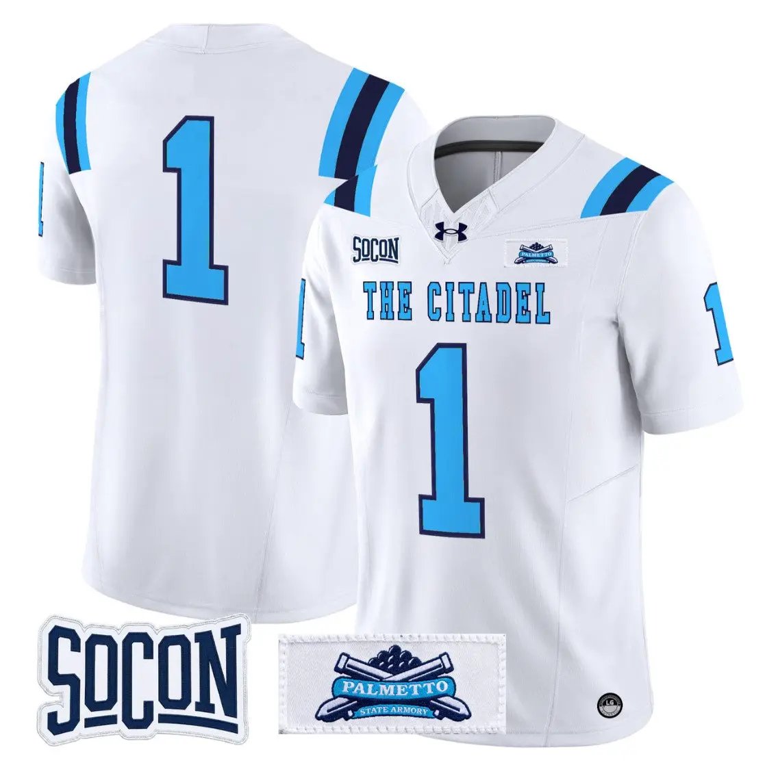 TeamJersey_1TheCitadelBulldogs2026VaporLimitedStitched - Malcom Terry Team Jersey #1 The Citadel Bulldogs 2026 Vapor Limited Stitched by My Store NCAA Football Jerseys