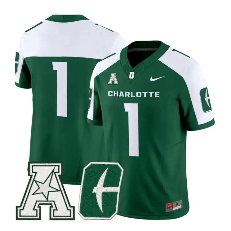 Team Jersey #1 Charlotte 49ers 2026 Vapor Limited All Stitched by My Store NCAA Football Jerseys