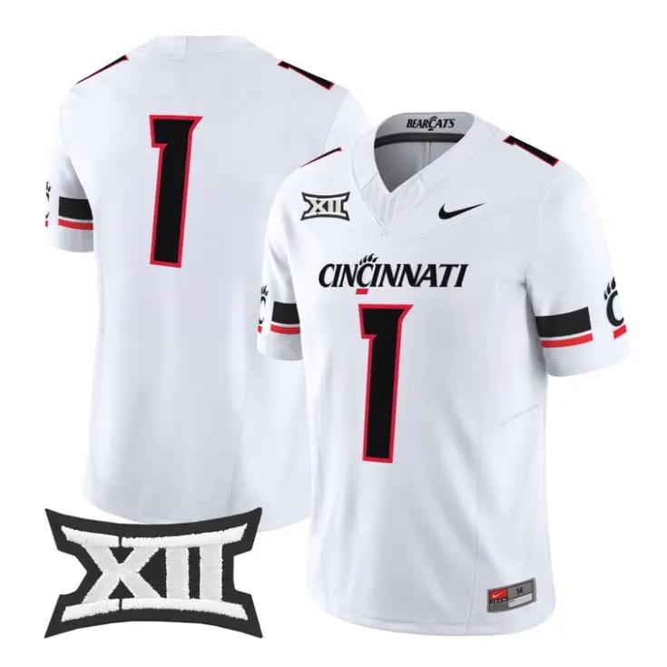 Team Jersey #1 Cincinnati Bearcats 2026 Football Vapor Limited Stitched by My Store NCAA Football Jerseys