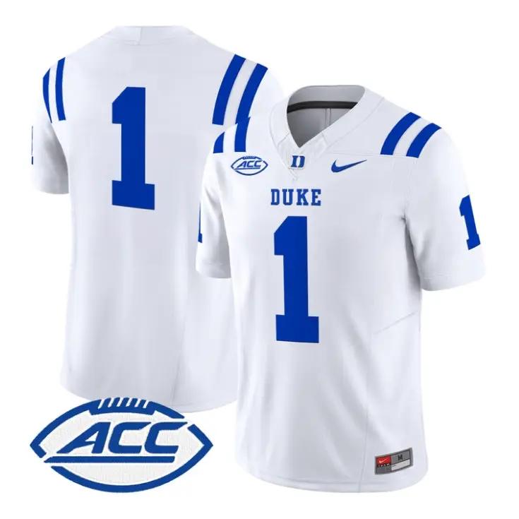 Team Jersey #1 Duke Blue Devils 2026 Vapor Limited All Stitched 5 Team Jersey #1 Duke Blue Devils 2026 Vapor Limited All Stitched by My Store NCAA Football Jerseys