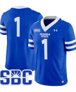 Team Jersey #1 Georgia State Panthers 2026 Limited All Stitched by My Store NCAA Football Jerseys