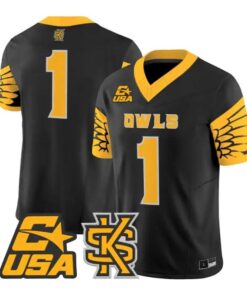 Team Jersey #1 Kennesaw State Owls 2026 Vapor Limited All Stitched by My Store NCAA Football Jerseys