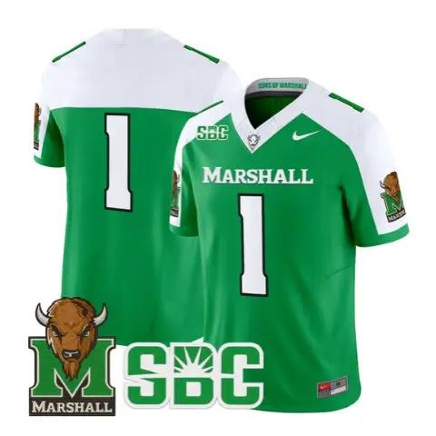 Team Jersey #1 Marshall Thundering Herd 2026 All Stitched by My Store NCAA Football Jerseys