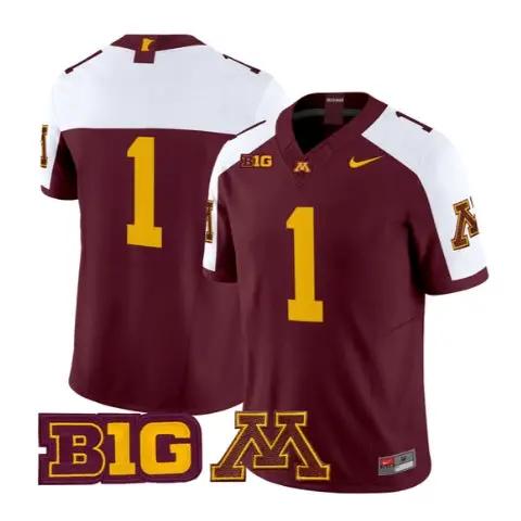 Team Jersey #1 Minnesota Golden Gophers 2026 All Stitched by My Store NCAA Football Jerseys