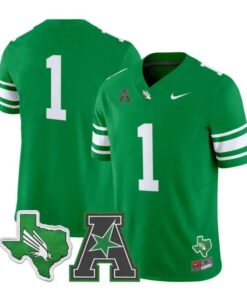 Team Jersey #1 North Texas Mean Green 2026 Vapor Limited Stitched 5 Team Jersey #1 North Texas Mean Green 2026 Vapor Limited Stitched by My Store NCAA Football Jerseys