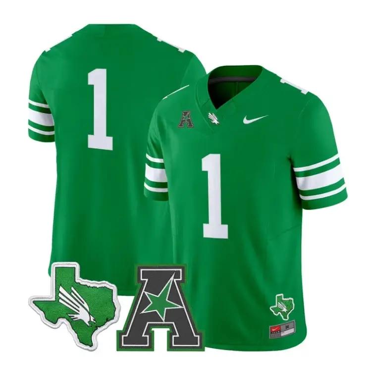 Team Jersey #1 North Texas Mean Green 2026 Vapor Limited Stitched 2 Team Jersey #1 North Texas Mean Green 2026 Vapor Limited Stitched by My Store NCAA Football Jerseys