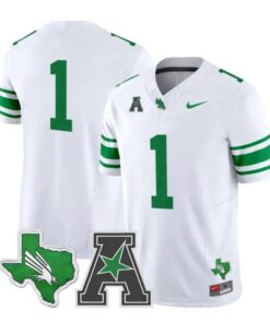Team Jersey #1 North Texas Mean Green 2026 Vapor Limited Stitched 6 Team Jersey #1 North Texas Mean Green 2026 Vapor Limited Stitched by My Store NCAA Football Jerseys