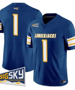 Team Jersey #1 Northern Arizona Lumberjacks 2026 Vapor Stitched by My Store NCAA Football Jerseys