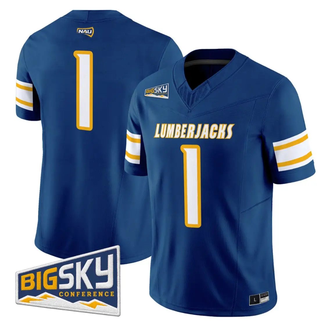 Team Jersey #1 Northern Arizona Lumberjacks 2026 Vapor Stitched by My Store NCAA Football Jerseys