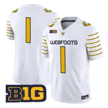 Team Jersey #1 Oregon Ducks 1916 Throwback 2026 Vapor Stitched 2 Team Jersey #1 Oregon Ducks 1916 Throwback 2026 Vapor Stitched by My Store NCAA Football Jerseys