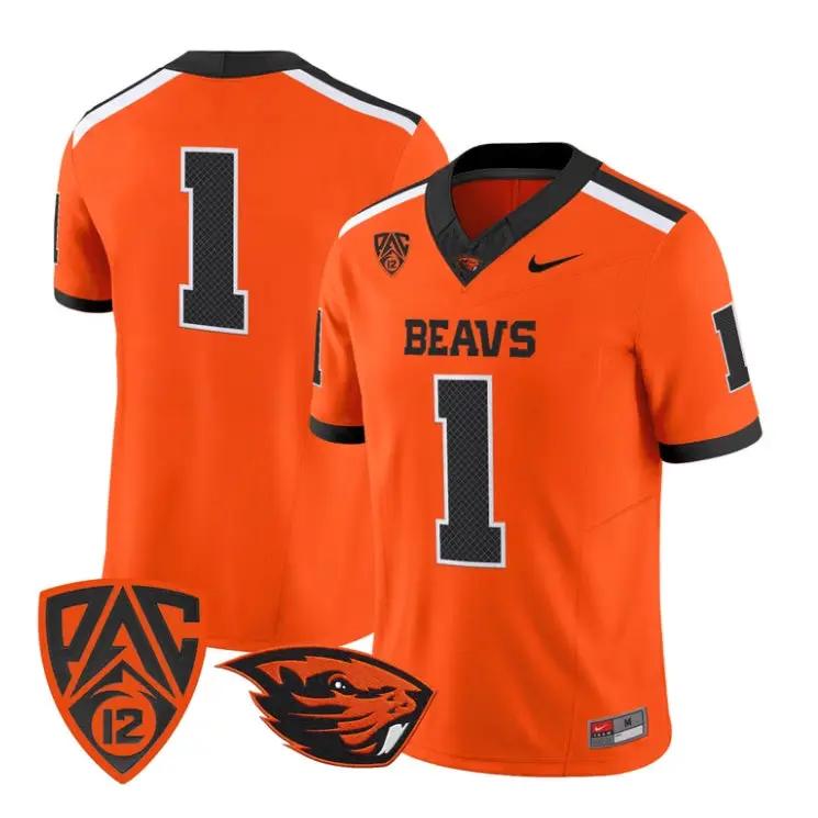 Team Jersey #1 Oregon State Beavers 2026 Vapor Limited All Stitched by My Store NCAA Football Jerseys