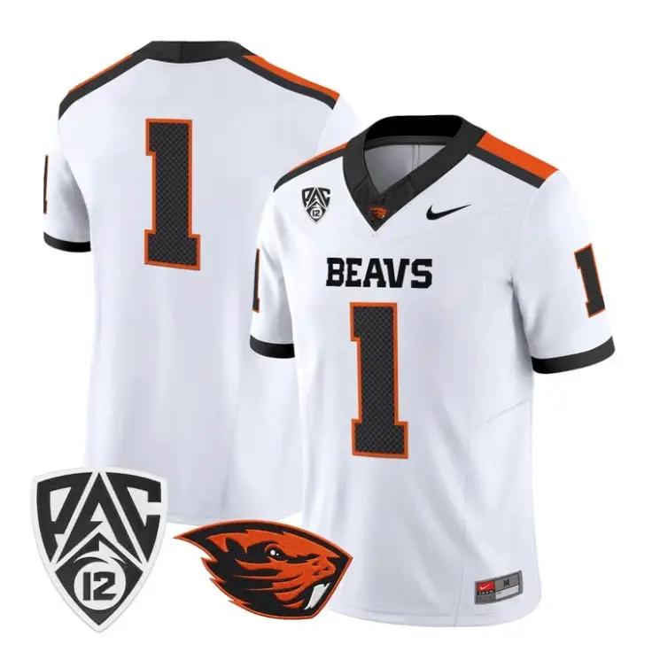 Team Jersey #1 Oregon State Beavers 2026 Vapor Limited All Stitched by My Store NCAA Football Jerseys