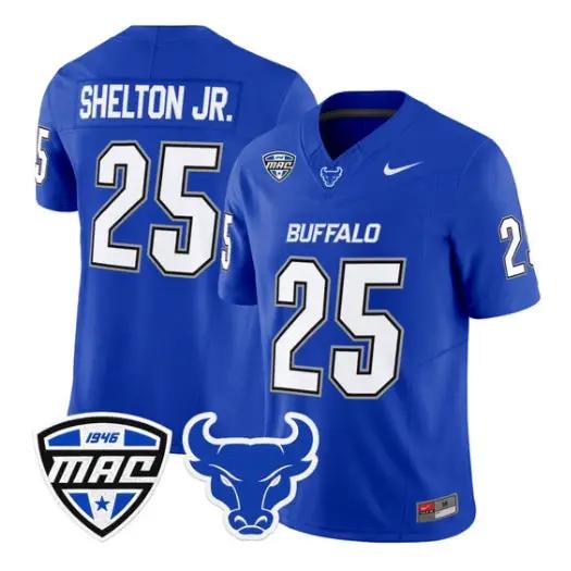 Terrance_Shelton_Jr_Jersey_25_Buffalo_Bulls_2026_Stitched_Blue - Malcom Terry Terrance Shelton Jr Jersey #25 Buffalo Bulls 2026 Stitched by My Store NCAA Football Jerseys