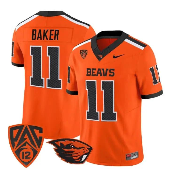 Terry Baker Jersey #11 Oregon State Beavers 2026 Vapor All Stitched 4 Terry Baker Jersey #11 Oregon State Beavers 2026 Vapor All Stitched by My Store NCAA Football Jerseys