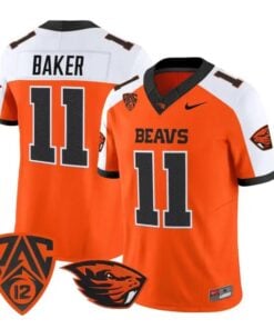 Terry Baker Jersey #11 Oregon State Beavers 2026 Vapor All Stitched 8 Terry Baker Jersey #11 Oregon State Beavers 2026 Vapor All Stitched by My Store NCAA Football Jerseys