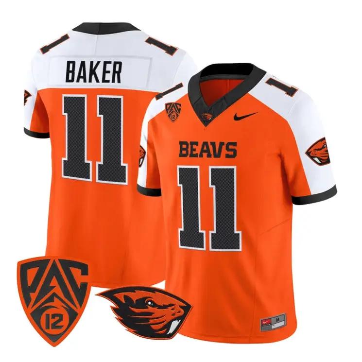 Terry Baker Jersey #11 Oregon State Beavers 2026 Vapor All Stitched 3 Terry Baker Jersey #11 Oregon State Beavers 2026 Vapor All Stitched by My Store NCAA Football Jerseys
