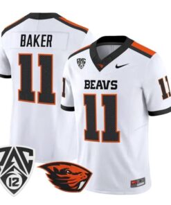 Terry Baker Jersey #11 Oregon State Beavers 2026 Vapor All Stitched 10 Terry Baker Jersey #11 Oregon State Beavers 2026 Vapor All Stitched by My Store NCAA Football Jerseys