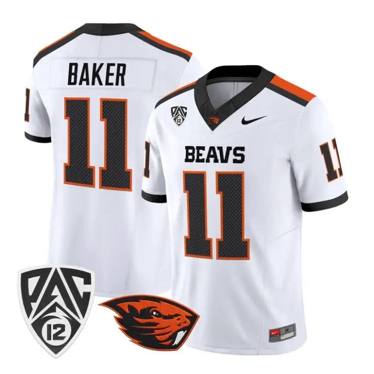 Terry Baker Jersey #11 Oregon State Beavers 2026 Vapor All Stitched 5 Terry Baker Jersey #11 Oregon State Beavers 2026 Vapor All Stitched by My Store NCAA Football Jerseys
