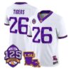 Tigers Jersey #26 LSU Tigers Silent Season of 1918 Louisiana Patch Stitched 4 Tigers Jersey #26 LSU Tigers Silent Season of 1918 Louisiana Patch Stitched by My Store NCAA Football Jerseys