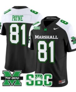 Toby Payne Jersey #81 Marshall Thundering Herd All Stitched by My Store NCAA Football Jerseys