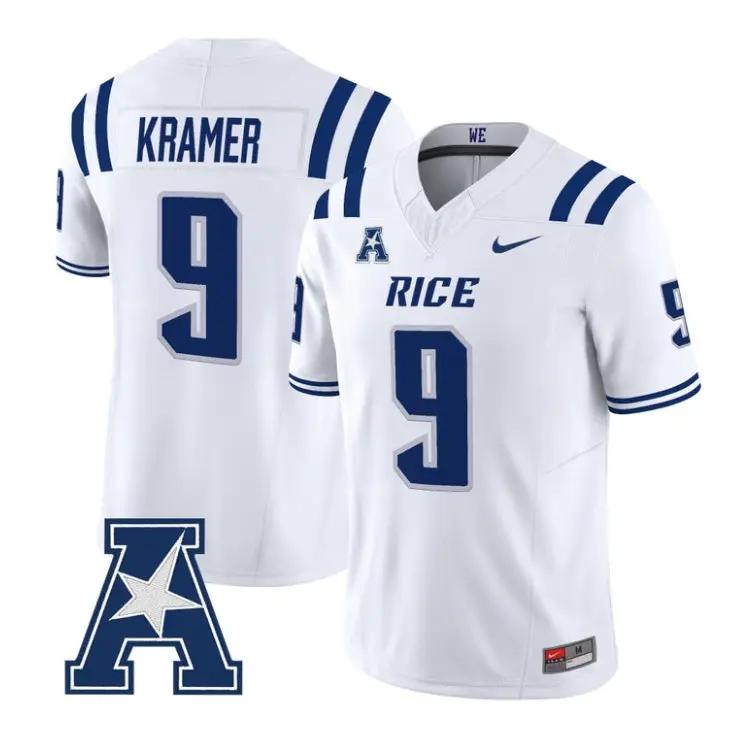 Tommy Kramer Jersey #9 Rice Owls 2026 Vapor Limited All Stitched 3 Tommy Kramer Jersey #9 Rice Owls 2026 Vapor Limited All Stitched by My Store NCAA Football Jerseys