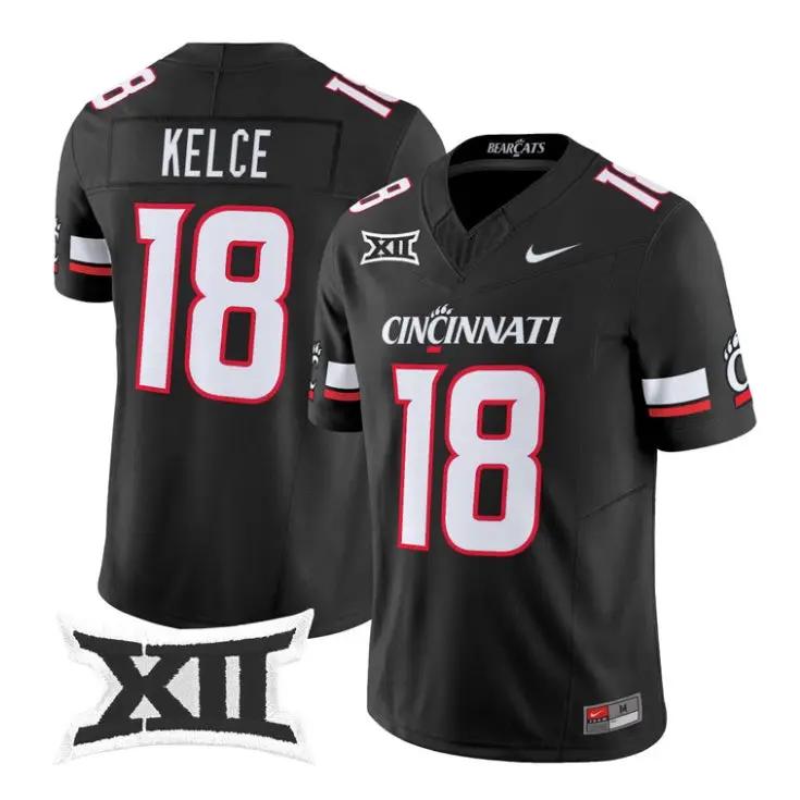 Travis Kelce Jersey #18 Cincinnati Bearcats 2026 Vapor Limited Stitched by My Store NCAA Football Jerseys