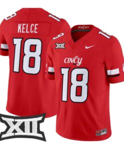 Travis Kelce Jersey #18 Cincinnati Bearcats 2026 Vapor Limited Stitched by My Store NCAA Football Jerseys