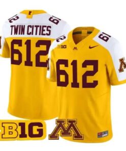 Twin Cities Jersey #612 Minnesota Golden Gophers 2026 Stitched by My Store NCAA Football Jerseys