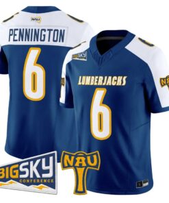 Ty Pennington Jersey #6 Northern Arizona Lumberjacks 2026 Vapor Stitched by My Store NCAA Football Jerseys