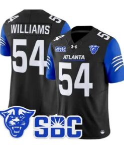 Tyhler Williams Jersey #54 Georgia State Panthers 2026 Stitched by My Store NCAA Football Jerseys