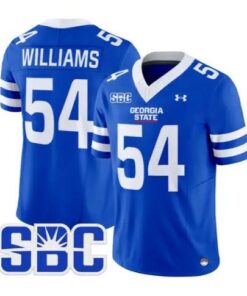 Tyhler Williams Jersey #54 Georgia State Panthers 2026 Stitched by My Store NCAA Football Jerseys