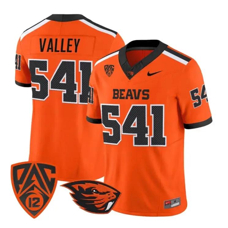 Valley Jersey #541 Oregon State Beavers 2026 Vapor Limited Stitched by My Store NCAA Football Jerseys