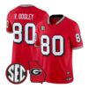 Vince Dooley Jersey #80 Georgia Bulldogs 1995 Throwback 2026 Vapor All Stitched by My Store NCAA Football Jerseys