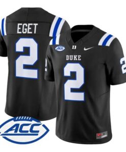 Walker Eget Jersey #2 Duke Blue Devils 2026 Vapor Limited Stitched by My Store NCAA Football Jerseys