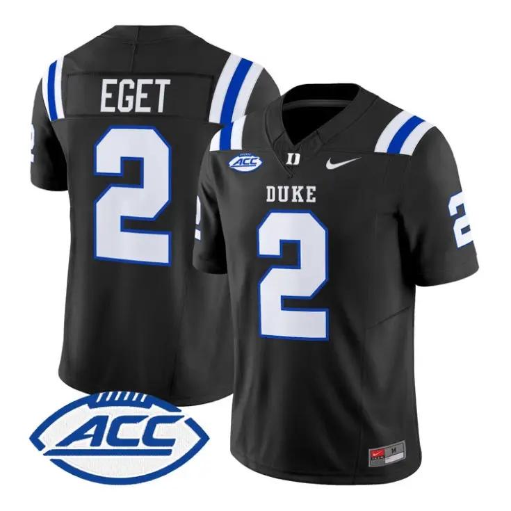 Walker Eget Jersey #2 Duke Blue Devils 2026 Vapor Limited Stitched by My Store NCAA Football Jerseys