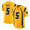 West Virginia Mountaineers Jersey 2026 Throwback Vapor Stitched Gold 5 West Virginia Mountaineers Jersey 2026 Throwback Vapor Stitched Gold by My Store NCAA Football Jerseys