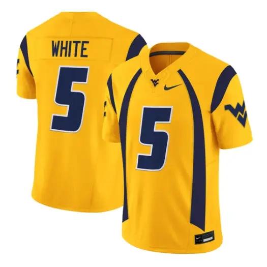 West Virginia Mountaineers Jersey 2026 Throwback Vapor Stitched Gold 1 West Virginia Mountaineers Jersey 2026 Throwback Vapor Stitched Gold by My Store NCAA Football Jerseys
