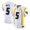 West Virginia Mountaineers Jersey 2026 Throwback Vapor Stitched White 4 West Virginia Mountaineers Jersey 2026 Throwback Vapor Stitched White by My Store NCAA Football Jerseys