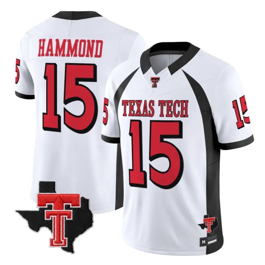 Will Hammond Jersey #15 Texas Tech Red Raiders 2026 Texas Patch Stitched 2 Will Hammond Jersey #15 Texas Tech Red Raiders 2026 Texas Patch Stitched by My Store NCAA Football Jerseys