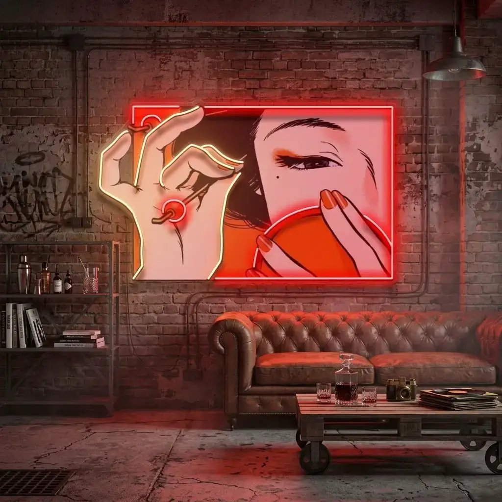 beautifulgirl1-1 - Malcom Terry Geisha Girl LED Neon Sign Light Pop Art by VN339