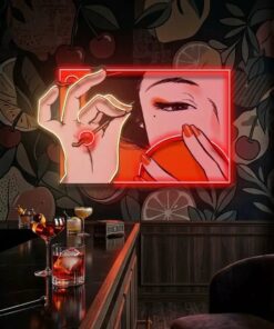 beautifulgirl1 - Malcom Terry Geisha Girl LED Neon Sign Light Pop Art by VN339